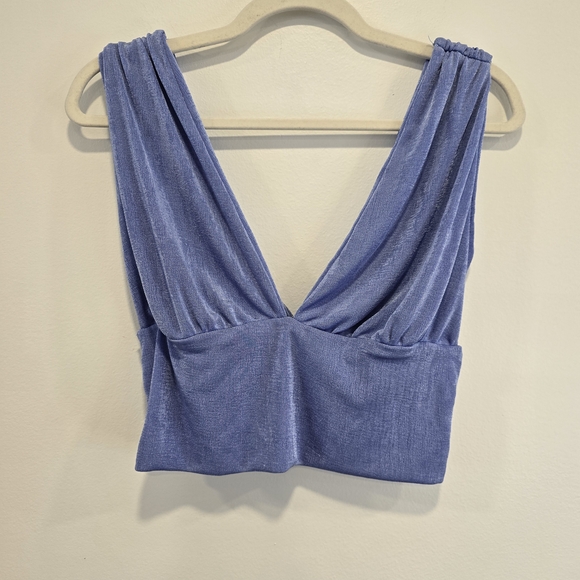 Lyaner Tops - Chic Lavender Women's Crop Top Size Large Nwot